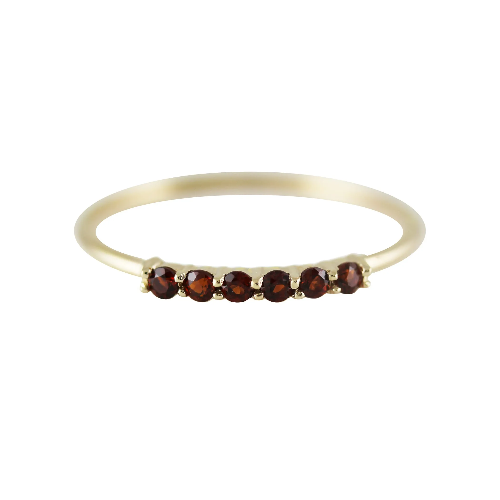 6 PRONG GARNET RING
