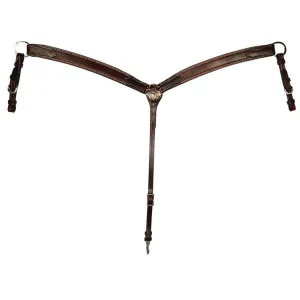 6302C BREAST COLLAR-1 1/2? CONTOURED ANTIQUE COPPER STAR