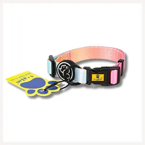 A a Pets' Gradient Design Collar For Dogs & Cats- Pink