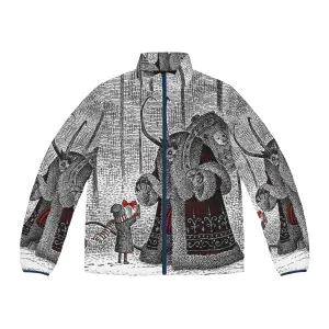 A Gift For Krampus Puffer Jacket - Embrace the Festive Horror