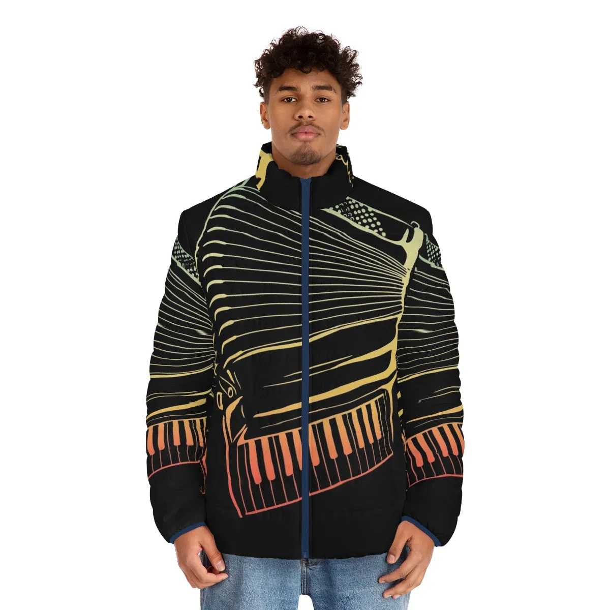 Accordion Player Gift: Air Accordion Puffer Jacket for Musicians