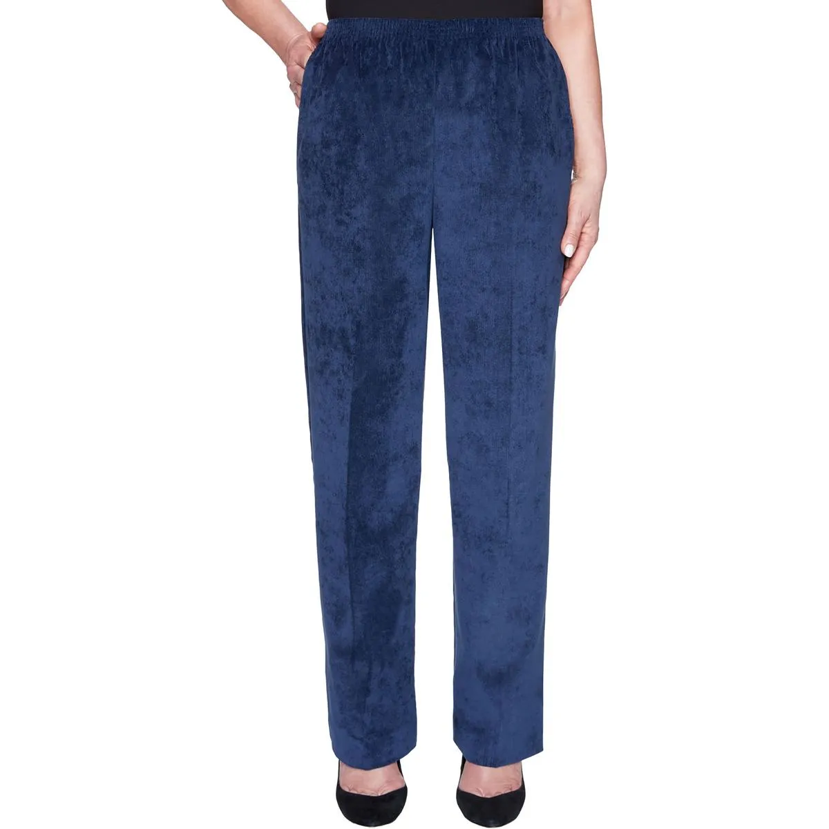 Alfred Dunner Womens Plus Comfort Waist Classic Fit Corduroy Pants