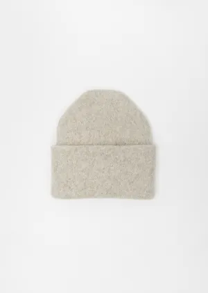 Alpaca Knit Carpenter Hat — Pebble