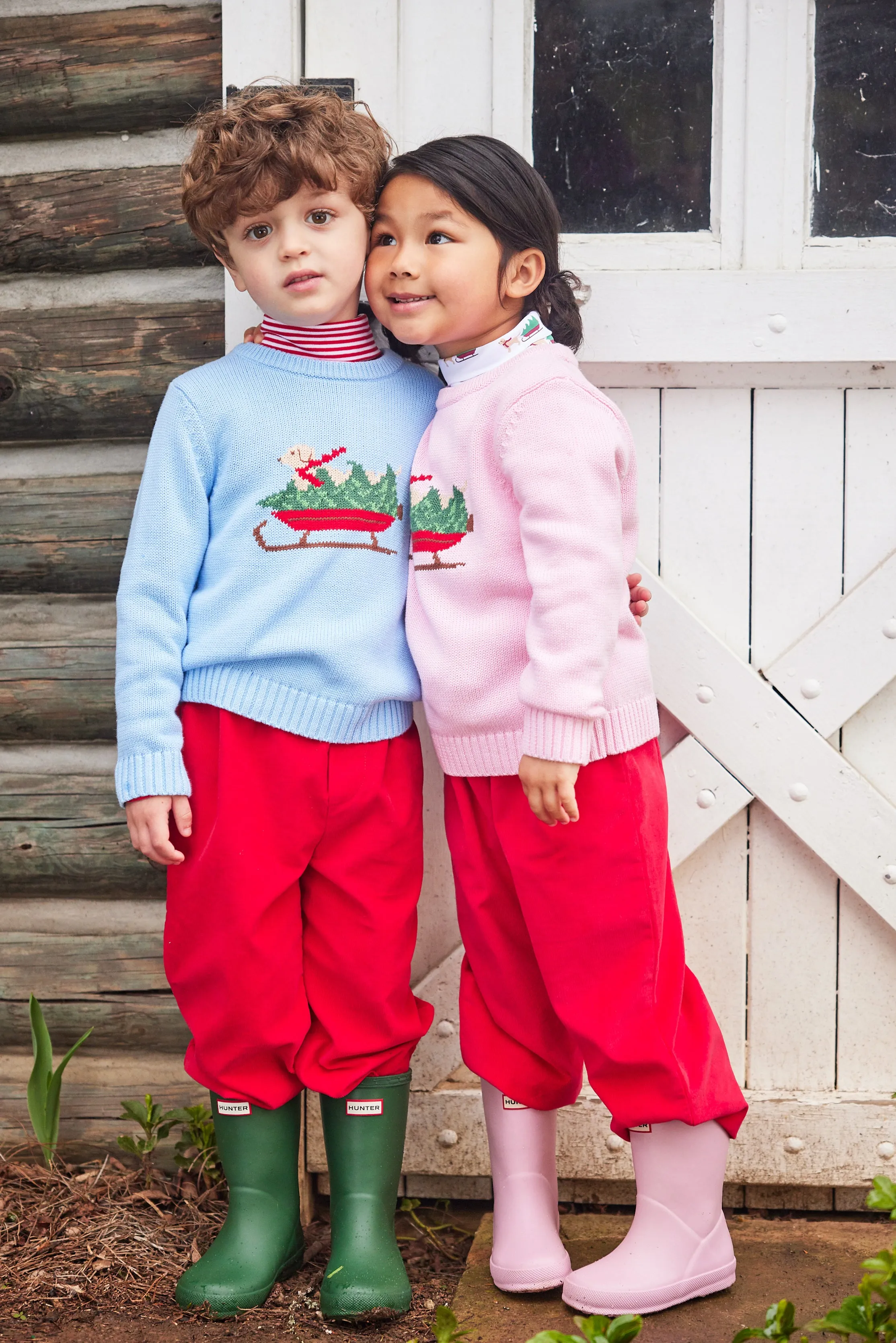Banded Pant - Red Corduroy