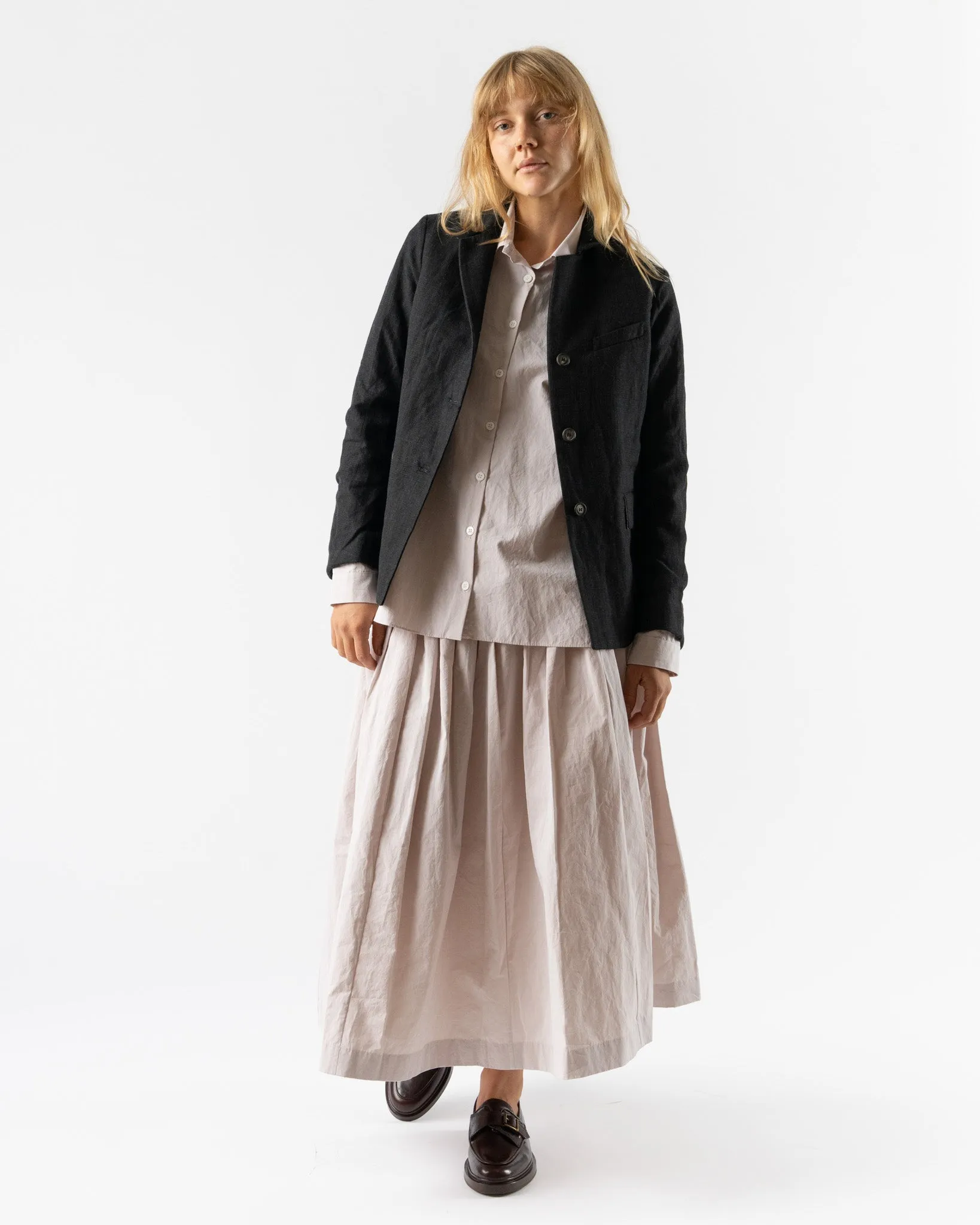 Bergfabel Giulia Jacket in Charcoal Check