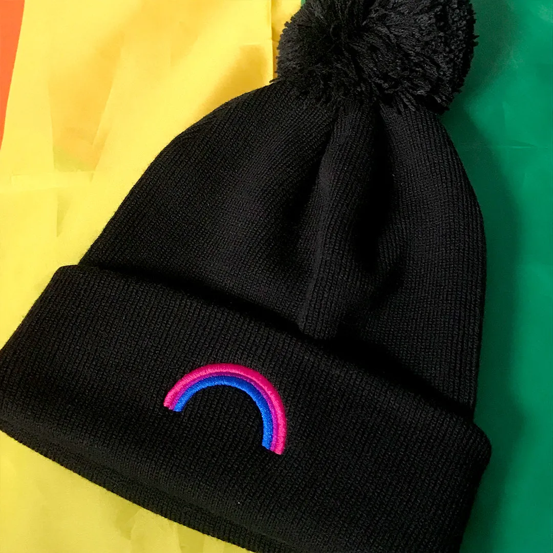 Bisexual Rainbow Beanie Hat