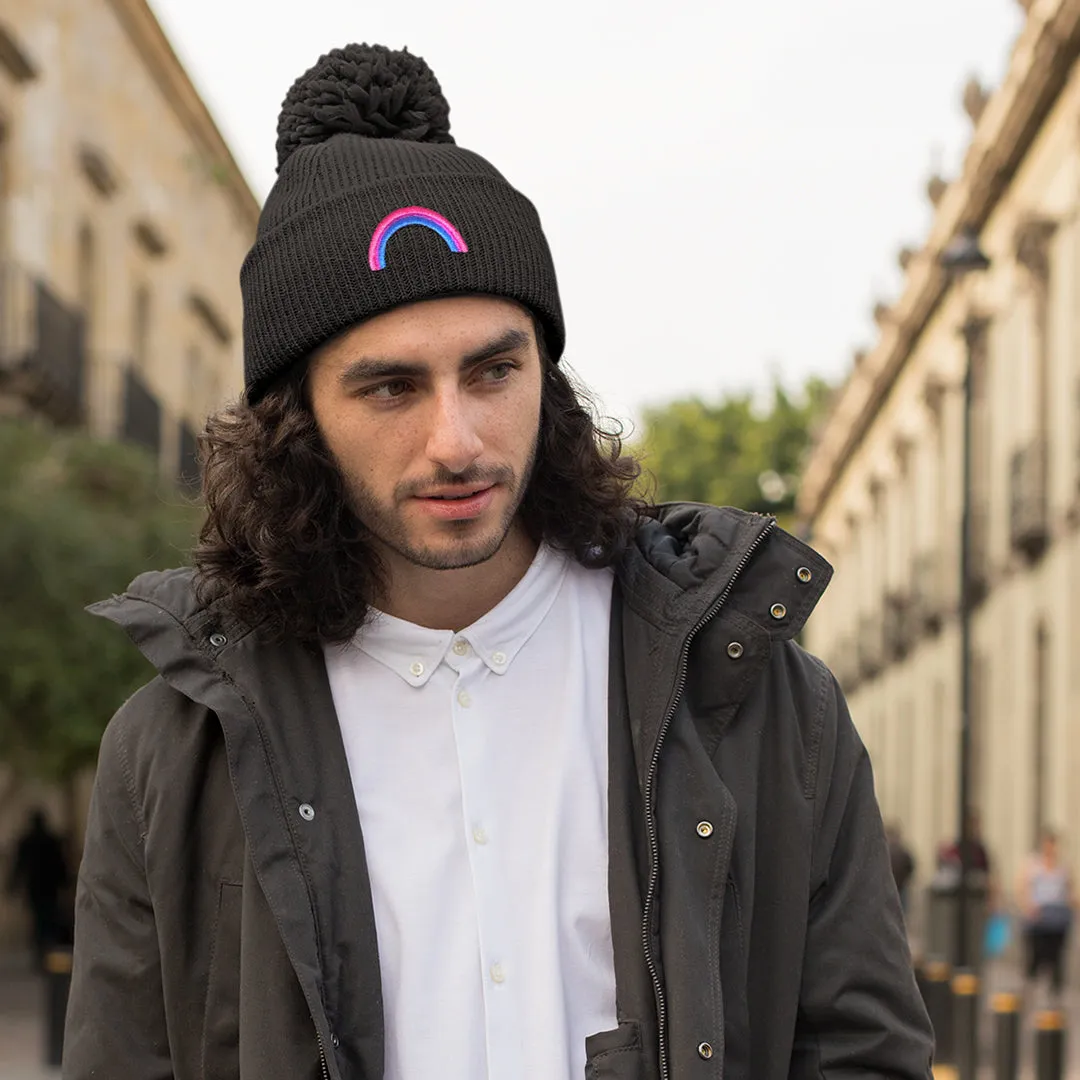 Bisexual Rainbow Beanie Hat