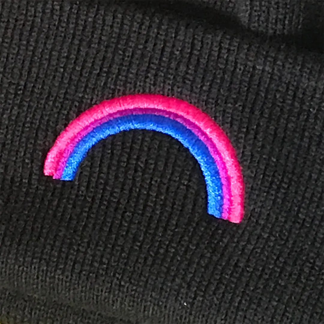 Bisexual Rainbow Beanie Hat