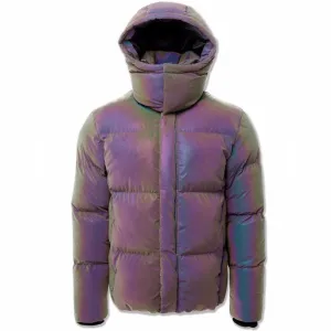 Blocked Puffer Jacket(Iridescent) - JC91542MKIRID