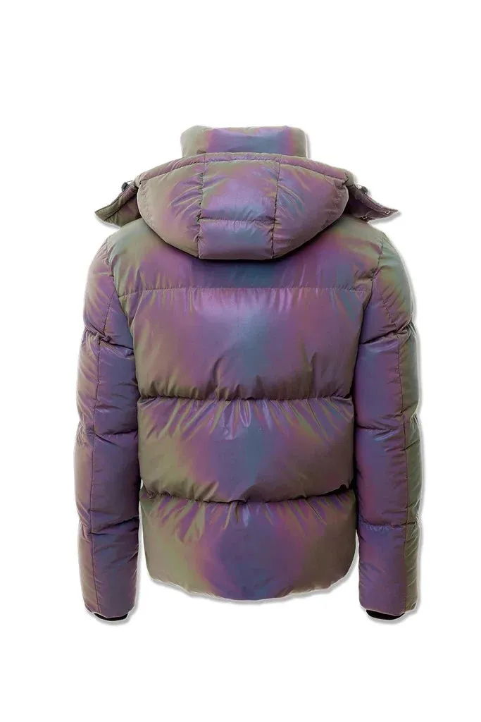 Blocked Puffer Jacket(Iridescent) - JC91542MKIRID