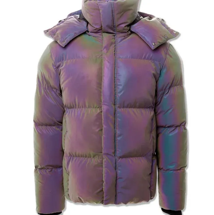 Blocked Puffer Jacket(Iridescent) - JC91542MKIRID