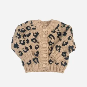 Blueberry Hill - Knit Classic Cardigan - Cheetah