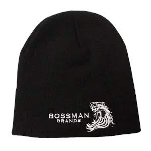 Bossman Knit Black Beanie