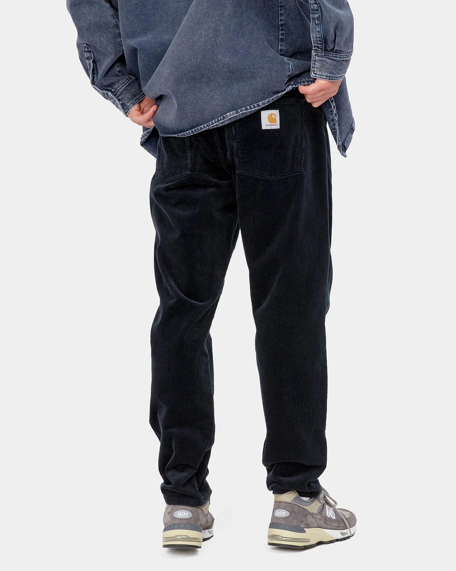 Carhartt WIP Newel Pant Relaxed Tapered Mens Cords - Dark Navy Rinsed