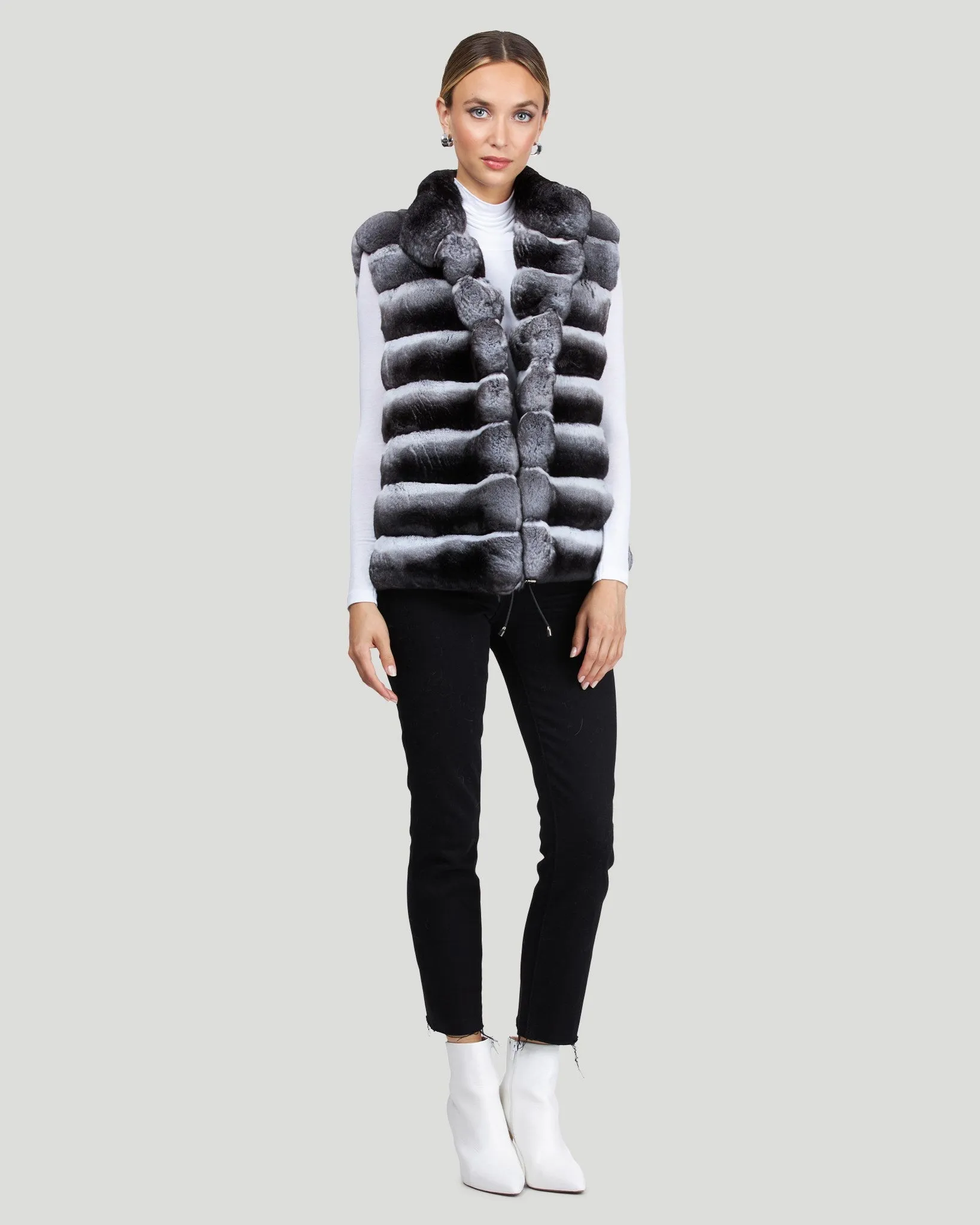 Classic Chinchilla Fur Vest