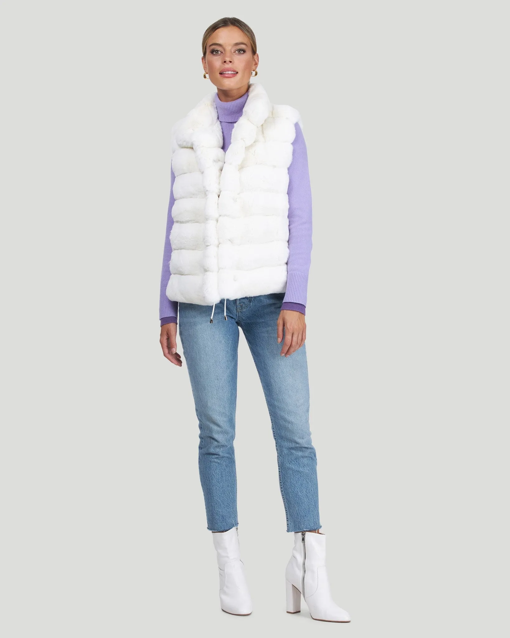 Classic Chinchilla Fur Vest