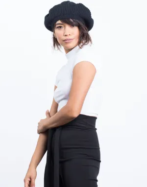 Comfy Knit Beret Hat