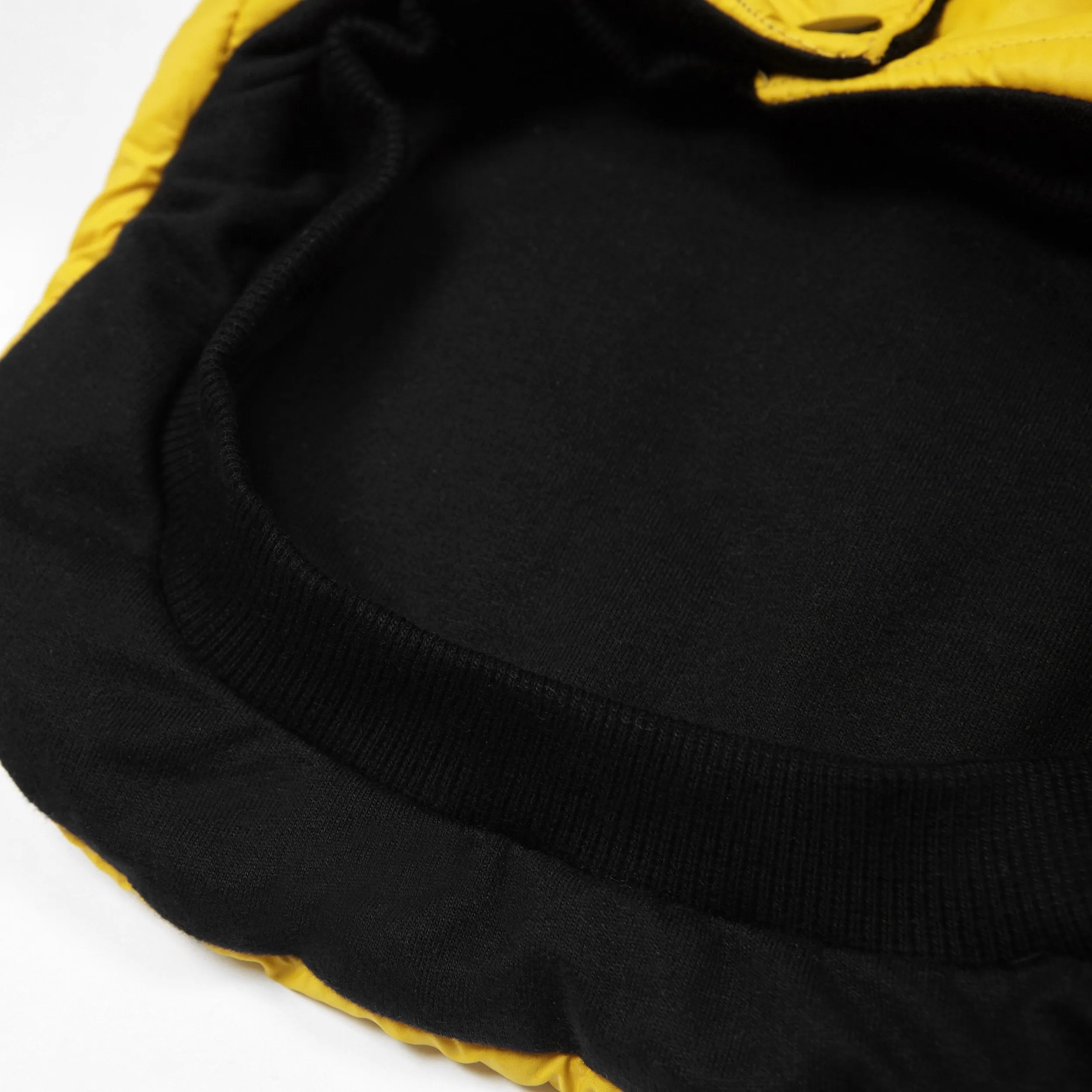 Contrast Button Up Puffer Ski Jacket