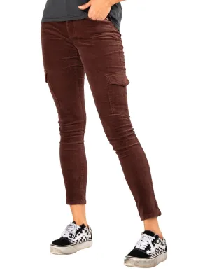 Cord On Cargo Pant - Coffee Bean