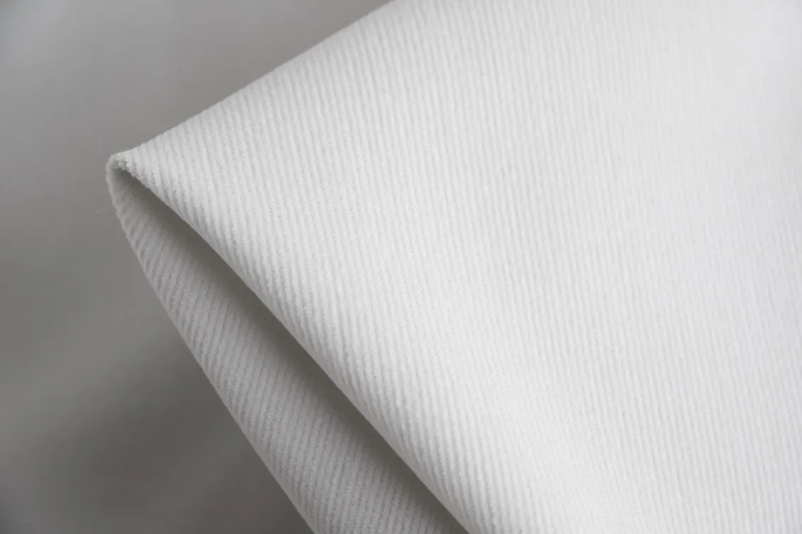 Corded Snow - Superfine Stretch Corduroy