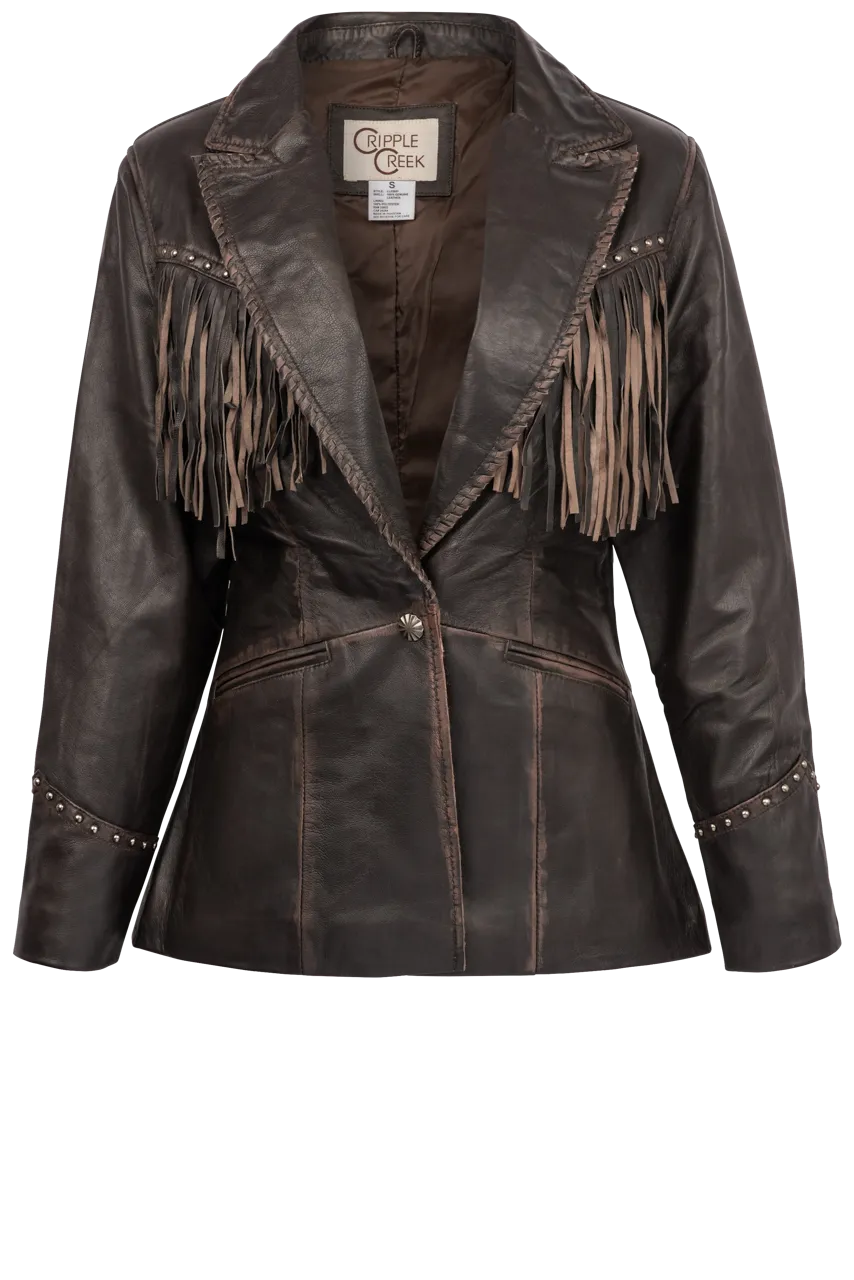Cripple Creek Fringe Blazer