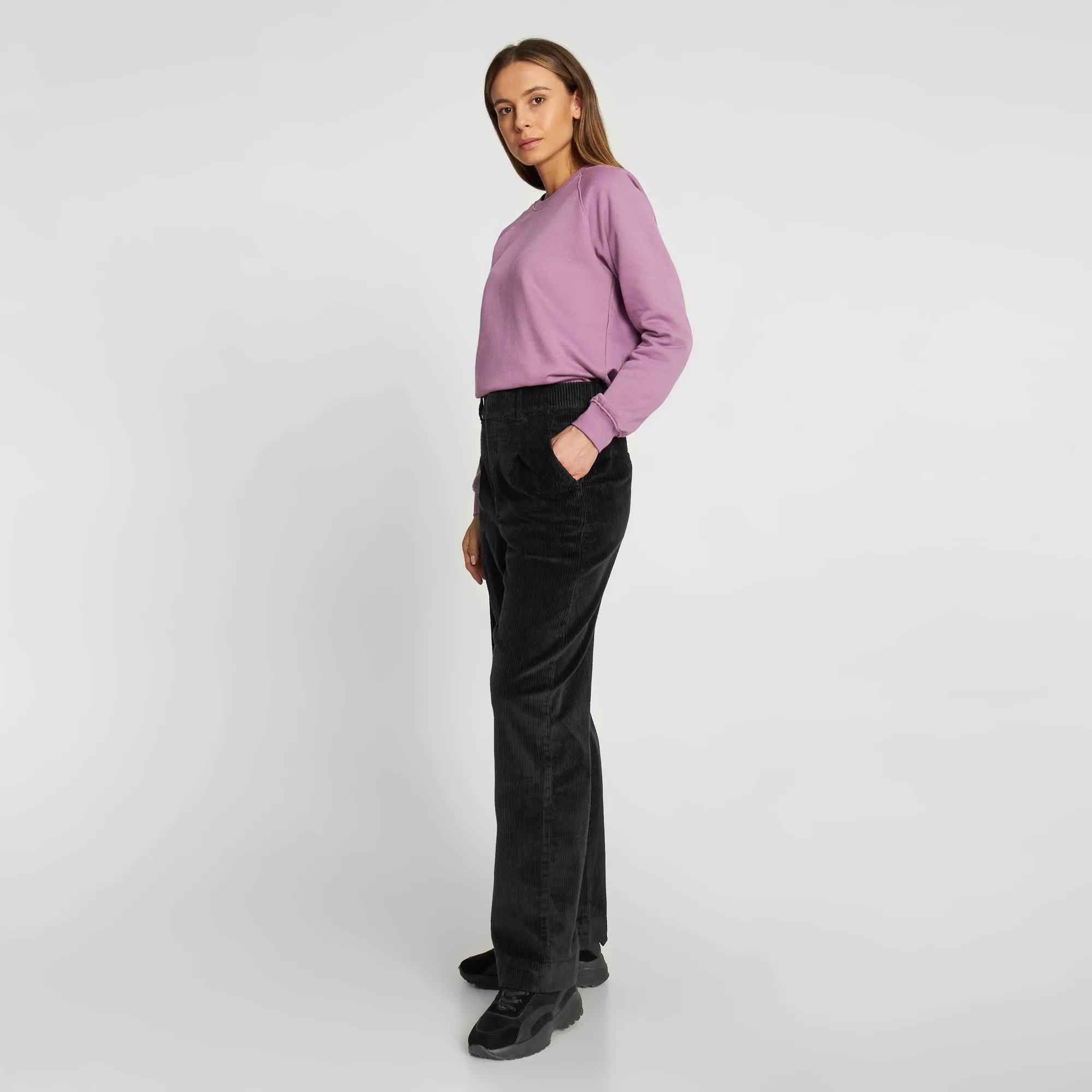 Dedicated Pants Uddevalla Corduroy Black