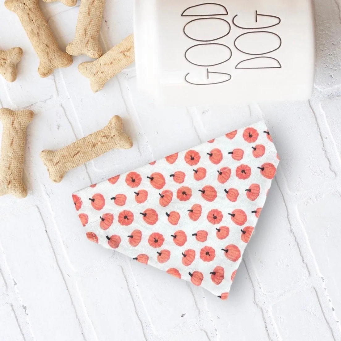 Dog Bandana or Cat Bandana- Boho Pumpkin