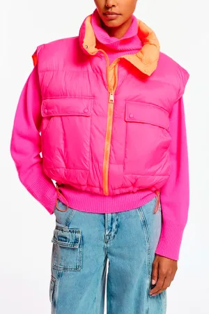 Essentiel Antwerp Epuff Vest - Pink