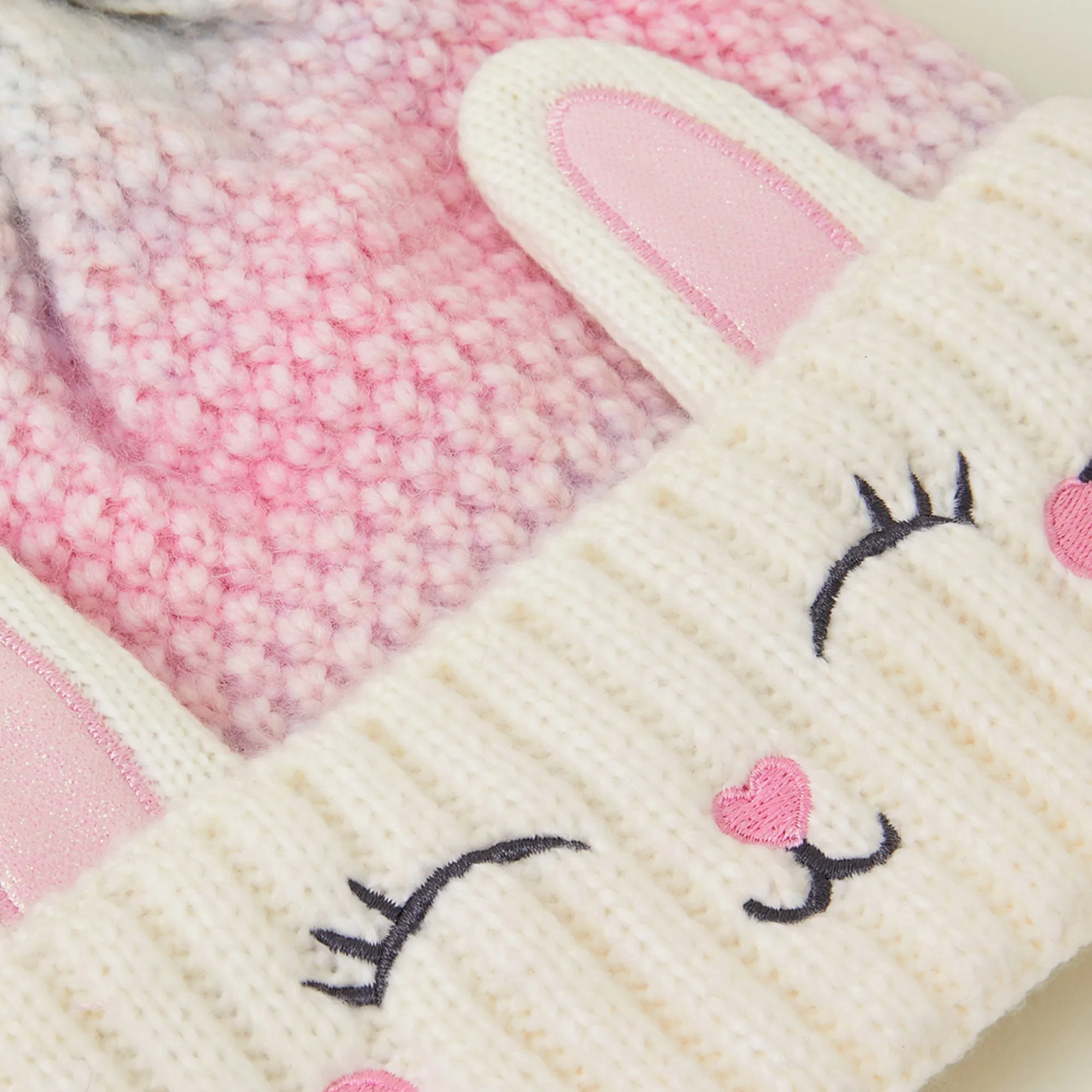 Faux Fur Ombre Bunny Hat - 7-12 years