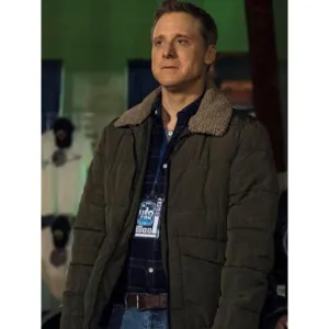 Harry Vanderspeigle Resident Alien Green Puffer Jacket