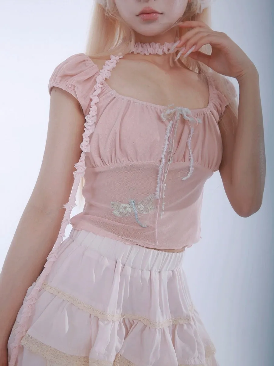 I love being me - Rose Island Crop Top