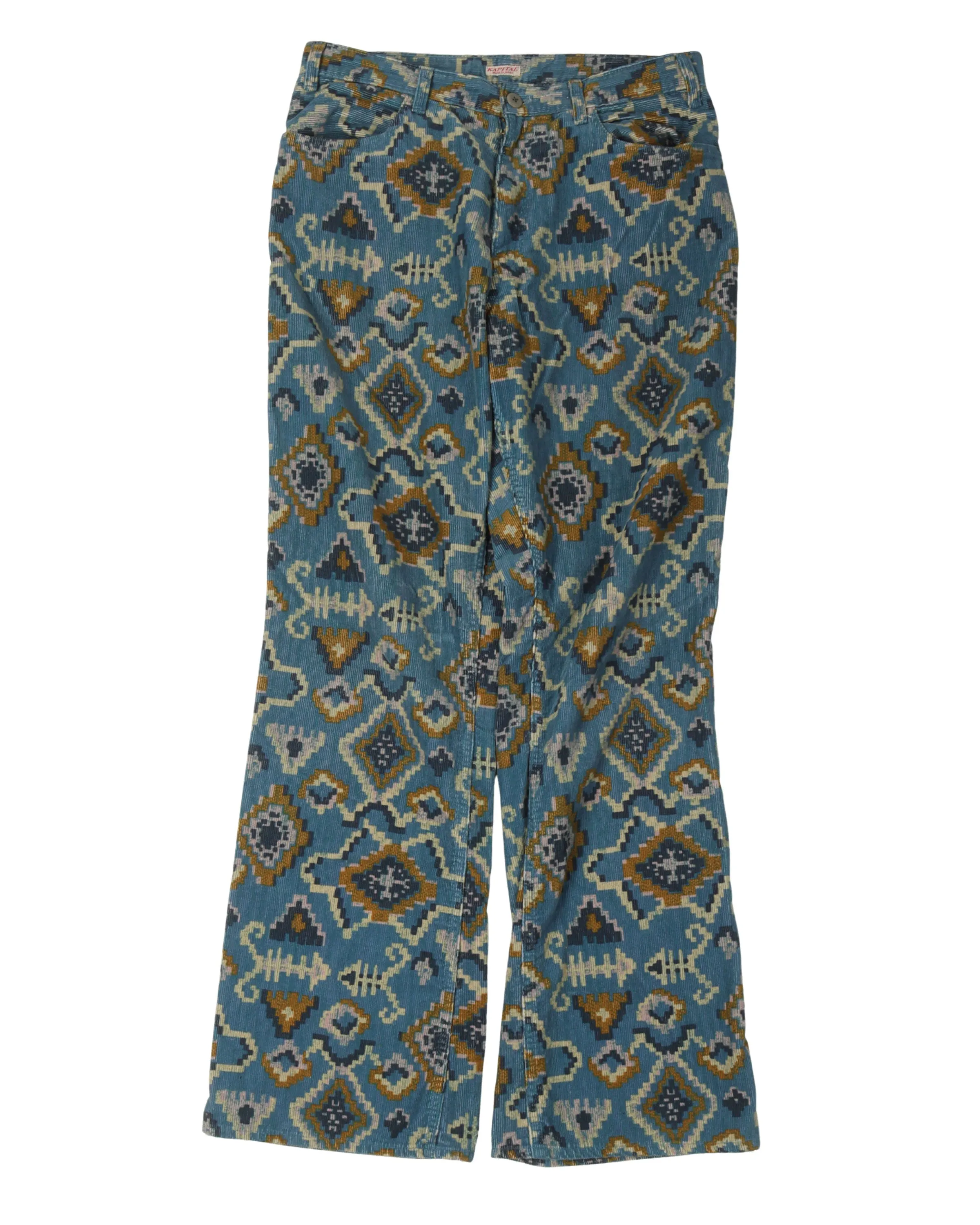 Ikat Corduroy Pants