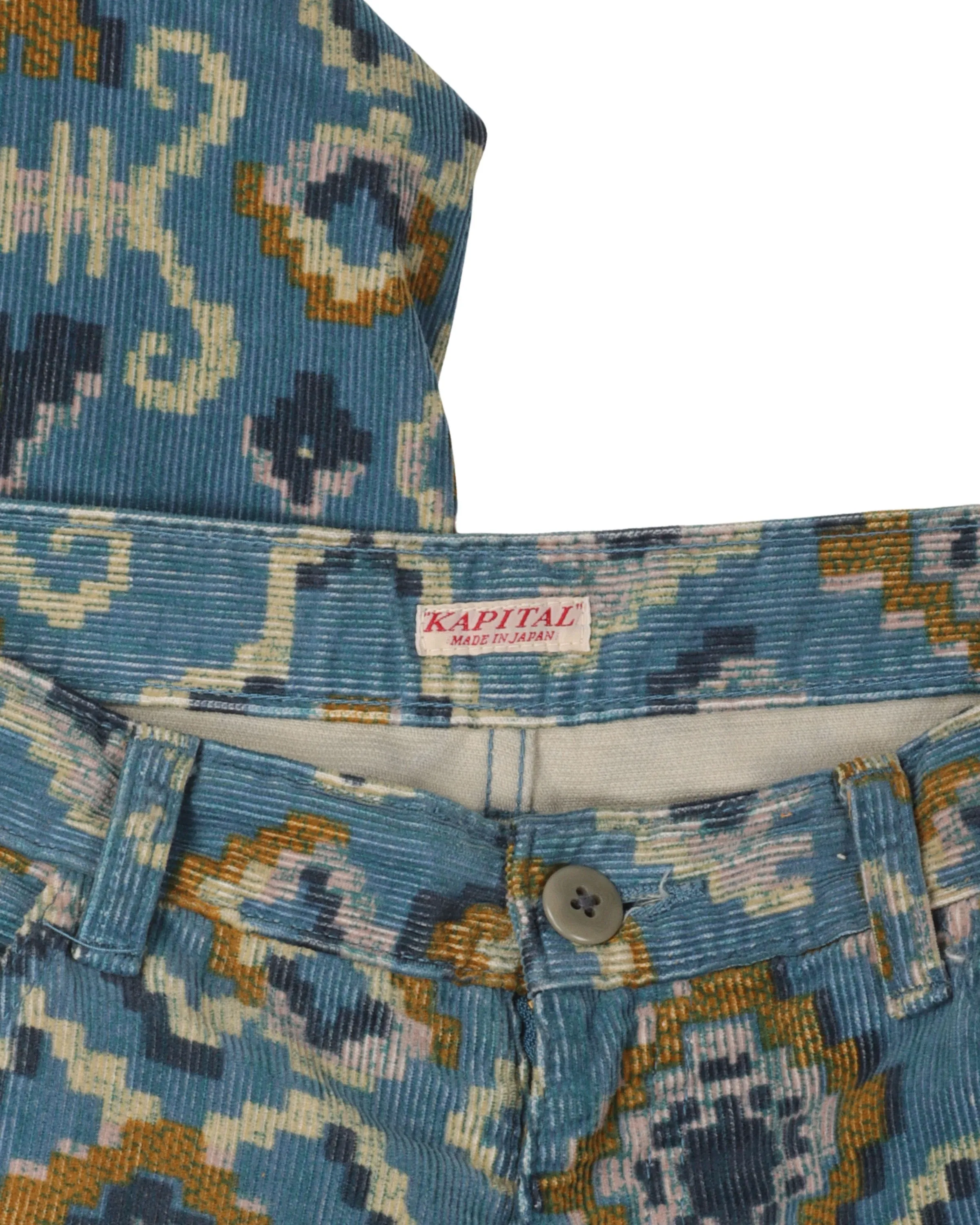 Ikat Corduroy Pants
