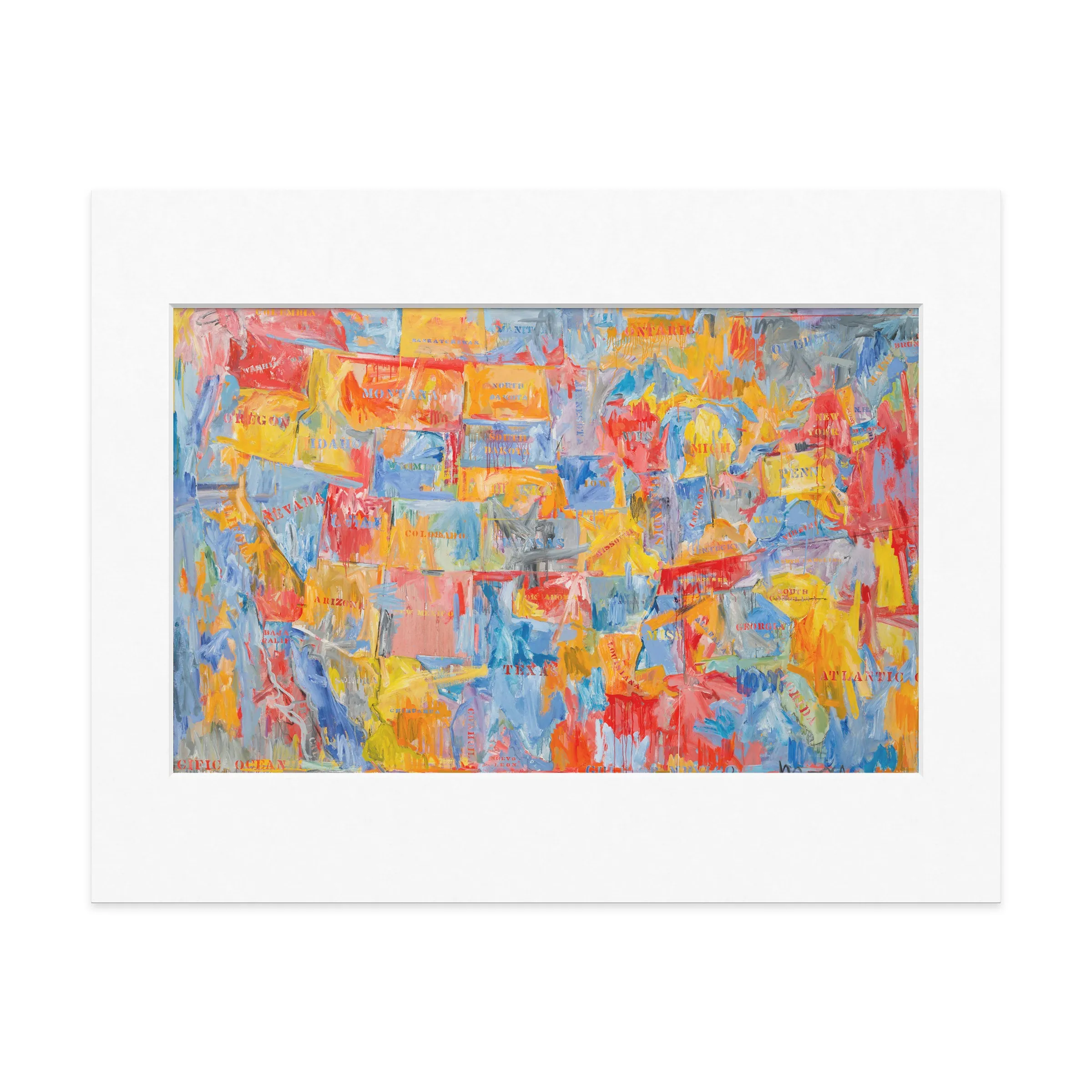 Johns: Map Print