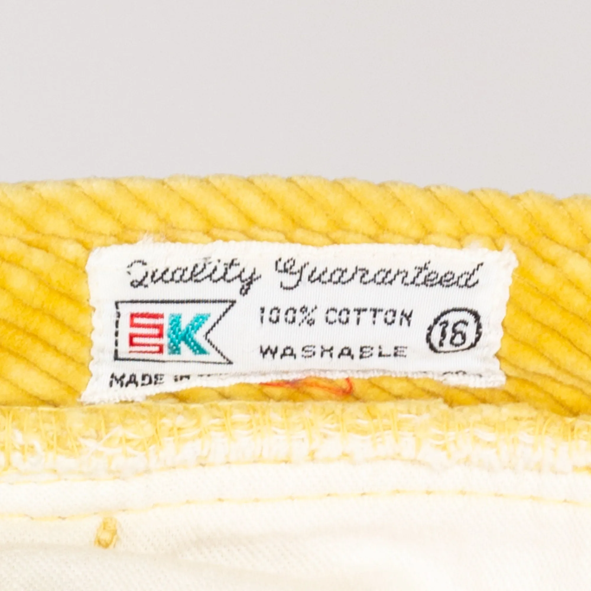 Medium 70s Yellow Corduroy Kick Flare Pants