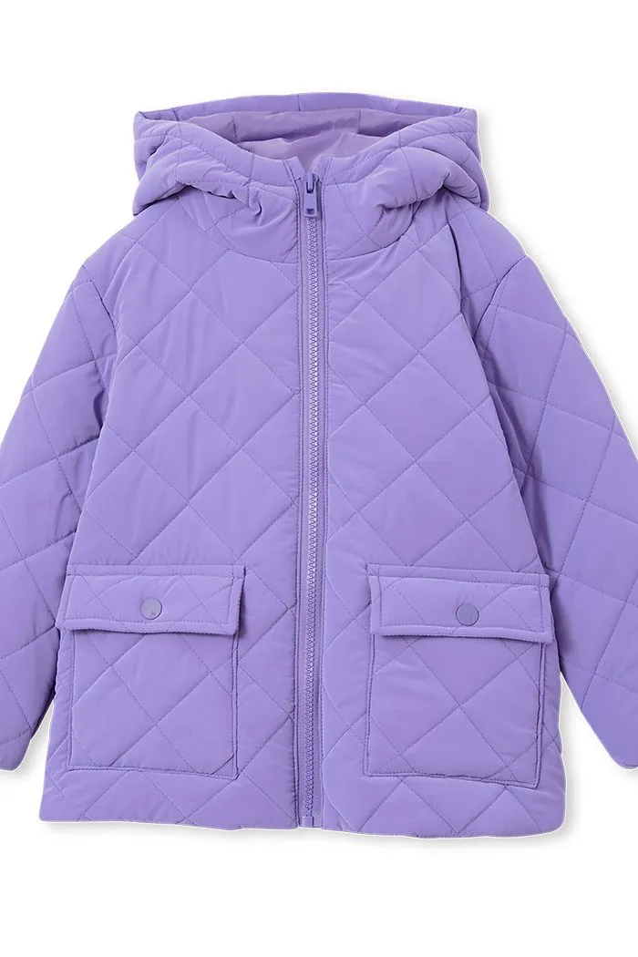 Milky Lavender Puffer Jacket