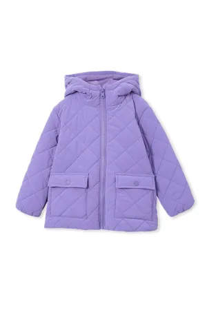 Milky Lavender Puffer Jacket