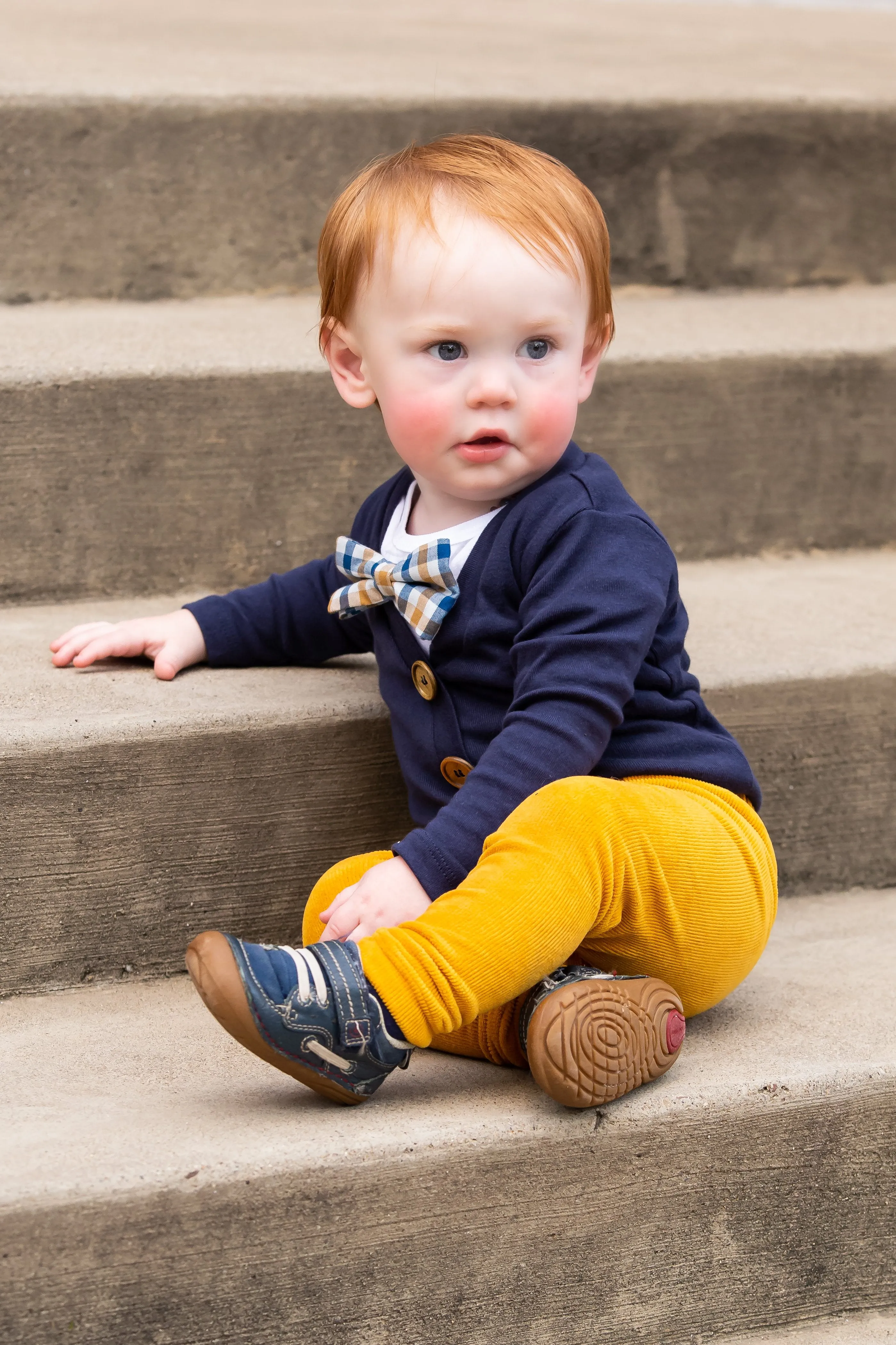 Mustard Corduroy Slim Joggers
