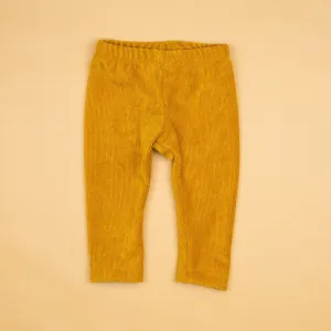 Mustard Corduroy Slim Joggers