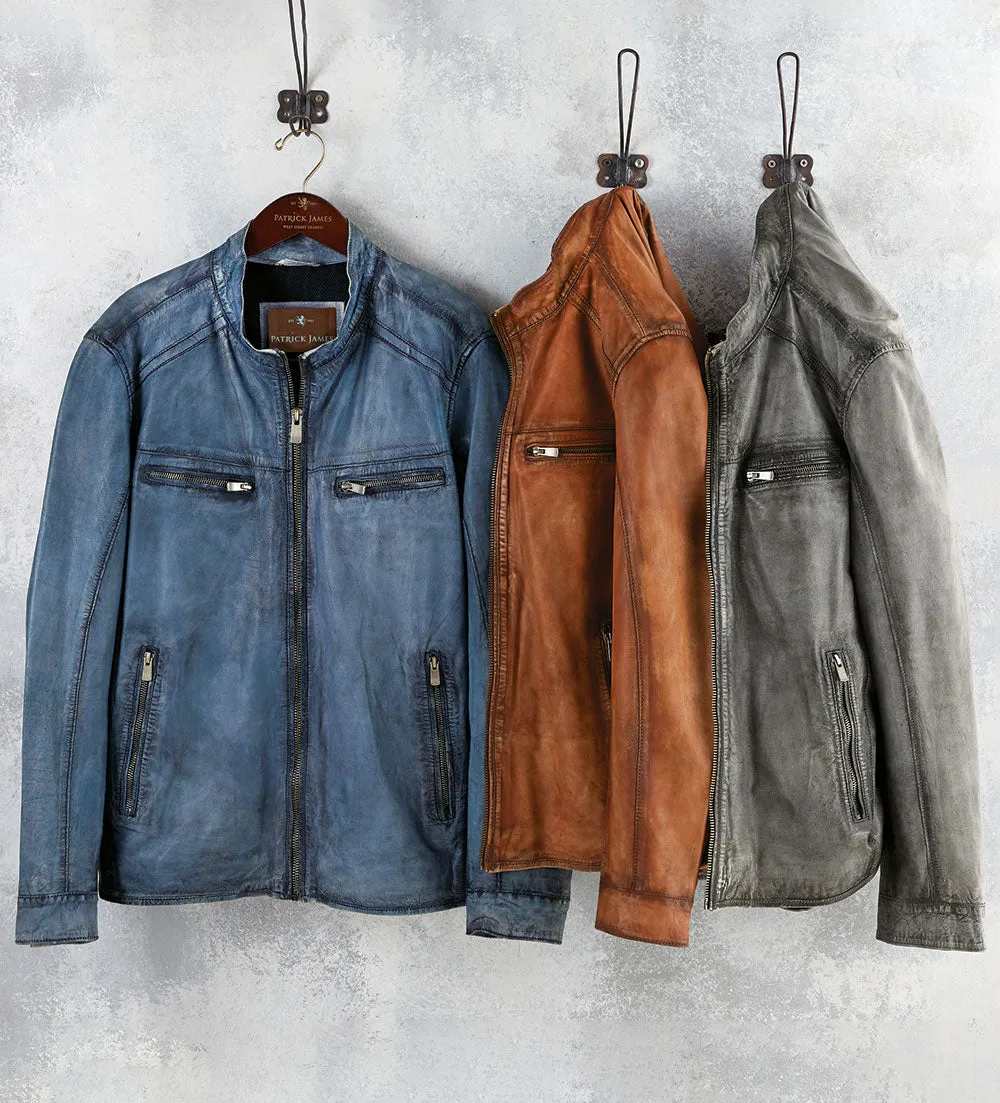 Patrick James Lambskin Blouson Jacket