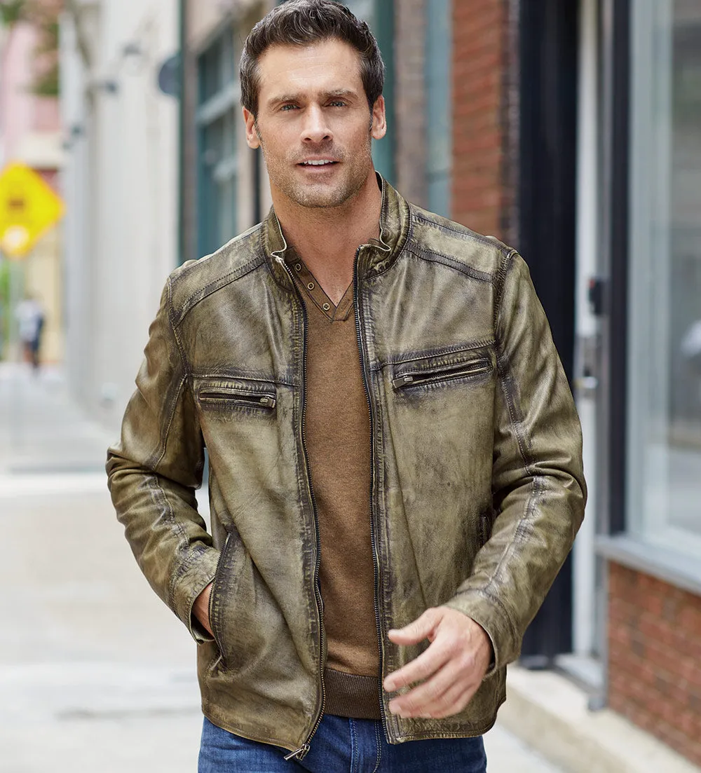 Patrick James Lambskin Blouson Jacket