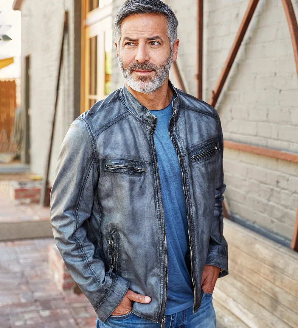 Patrick James Lambskin Blouson Jacket