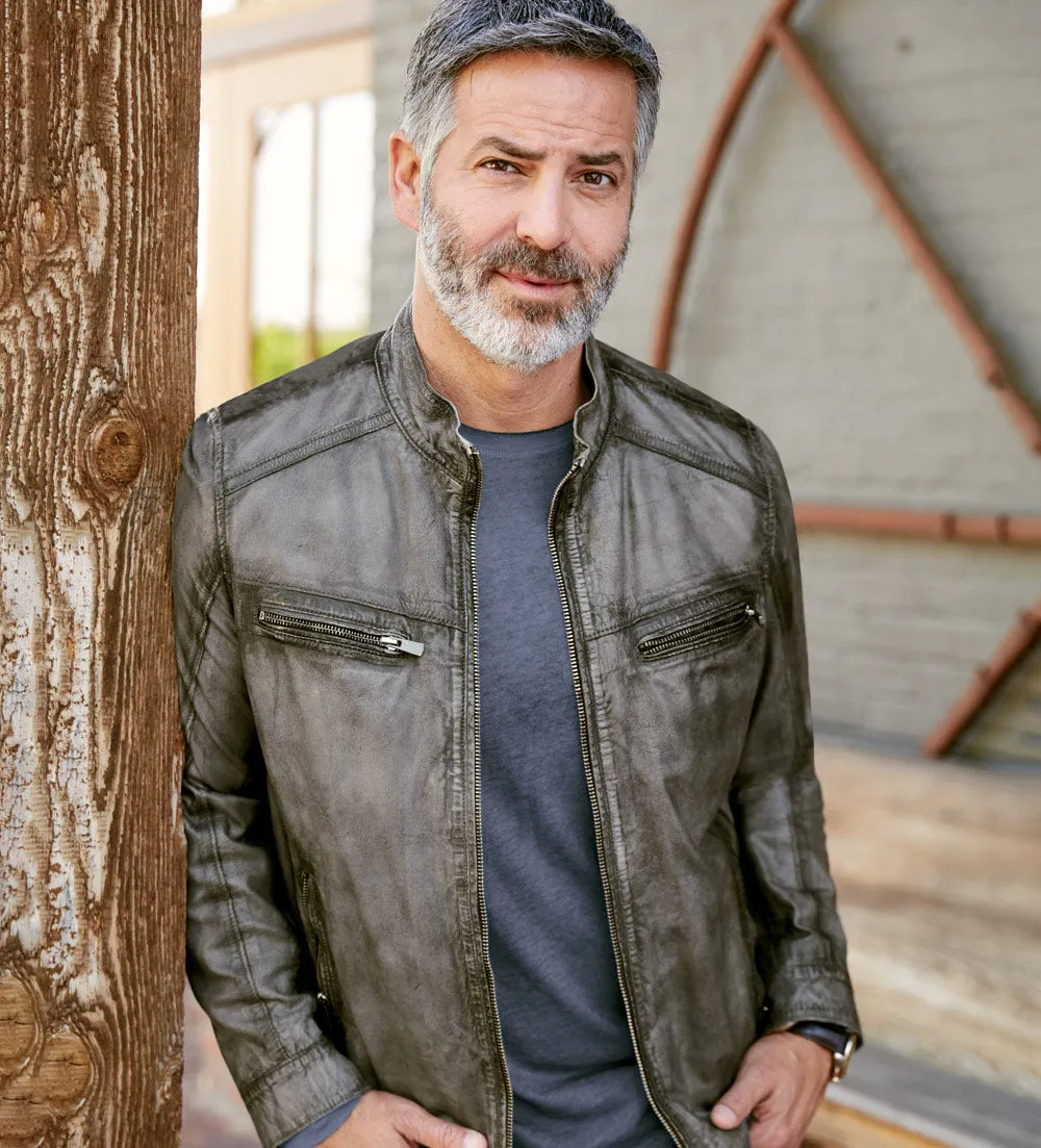 Patrick James Lambskin Blouson Jacket