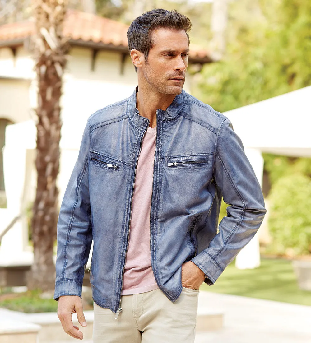 Patrick James Lambskin Blouson Jacket