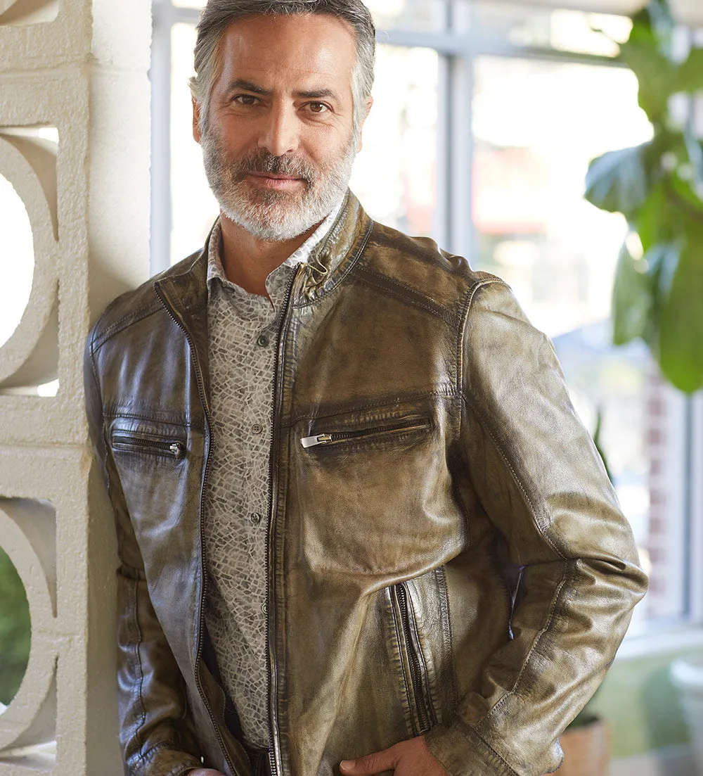 Patrick James Lambskin Blouson Jacket