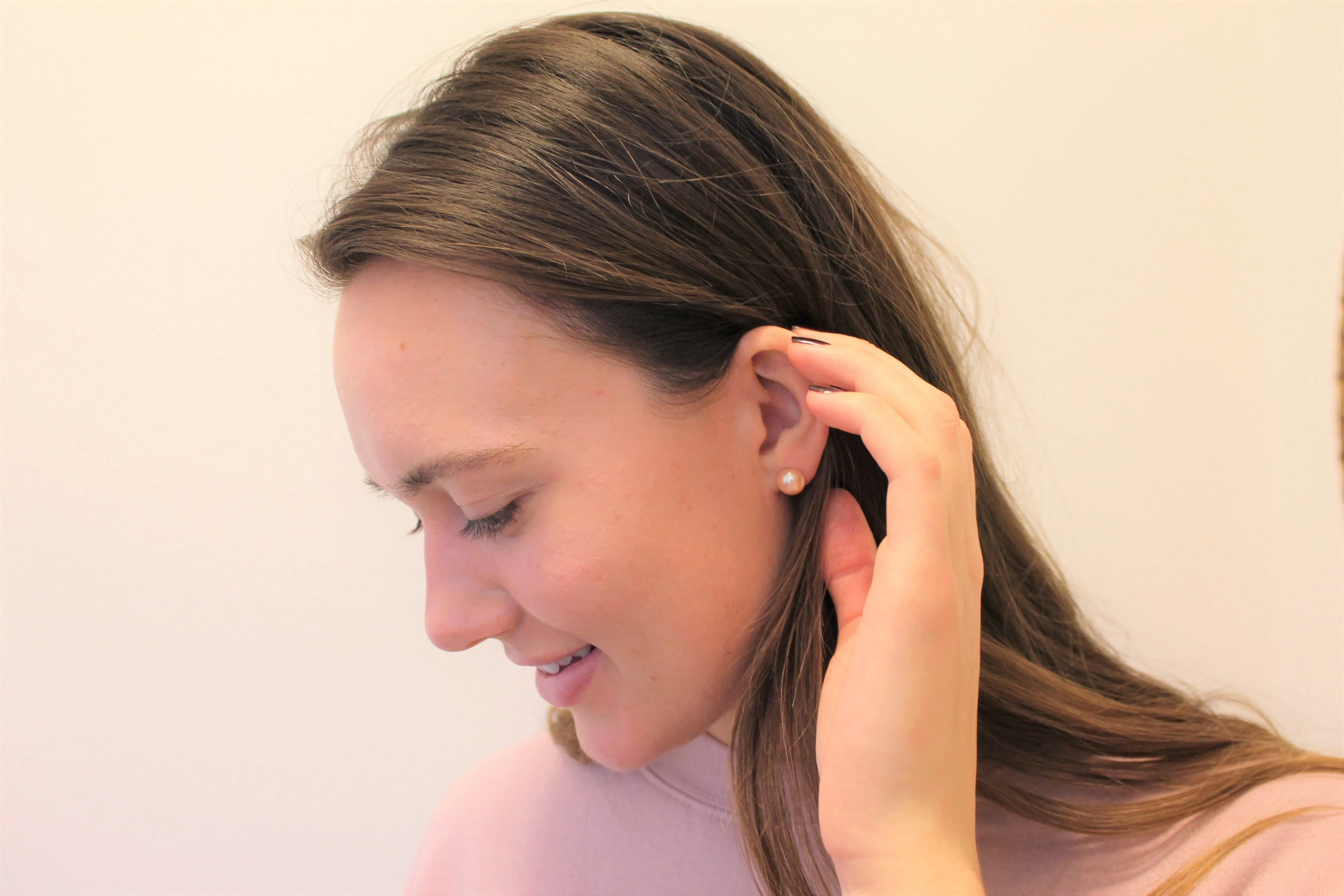 Pink Stud Earrings