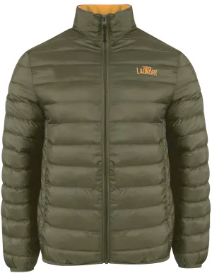 Rawcliffe Quilted Puffer Jacket in Amazon Khaki - Tokyo Laundry