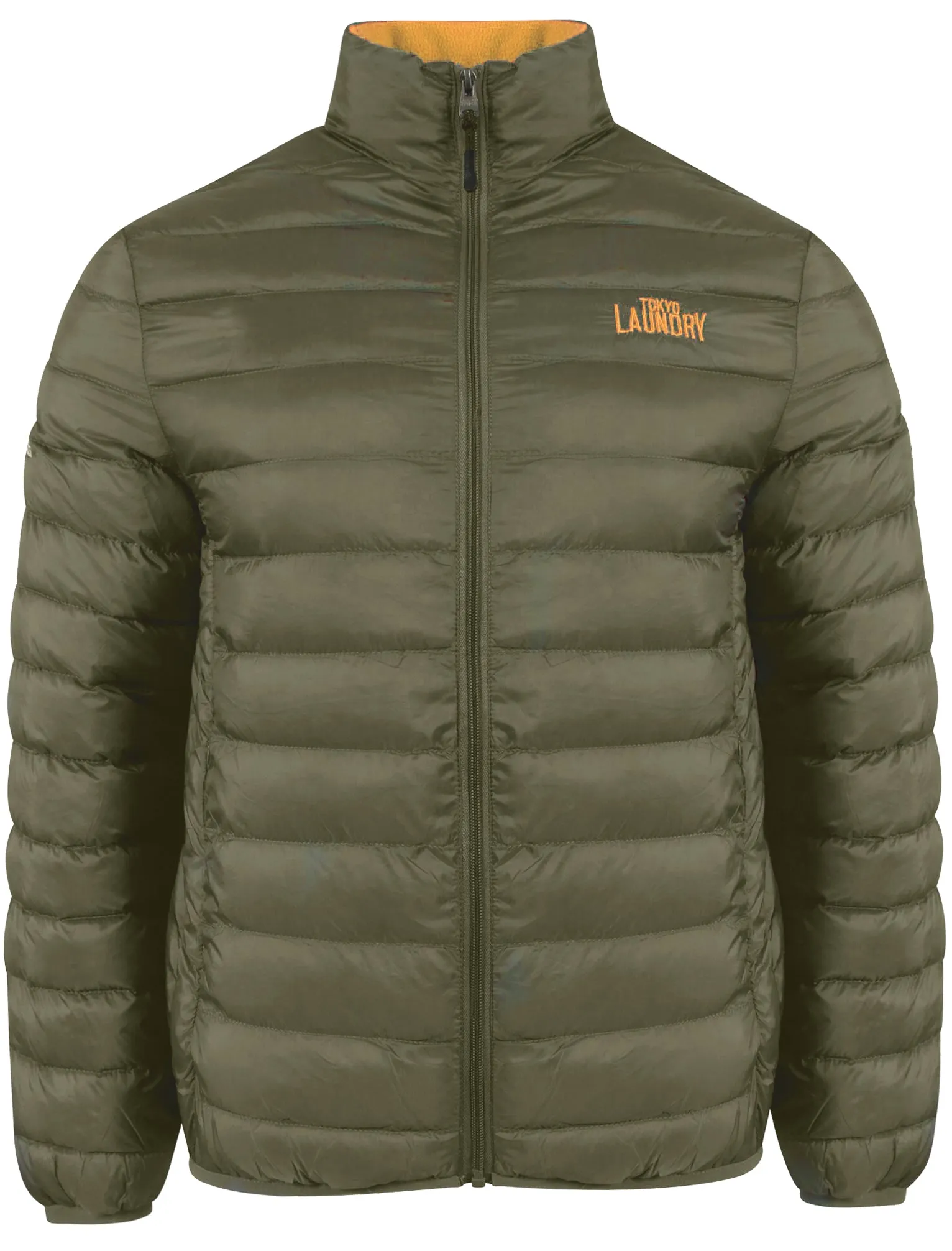Rawcliffe Quilted Puffer Jacket in Amazon Khaki - Tokyo Laundry