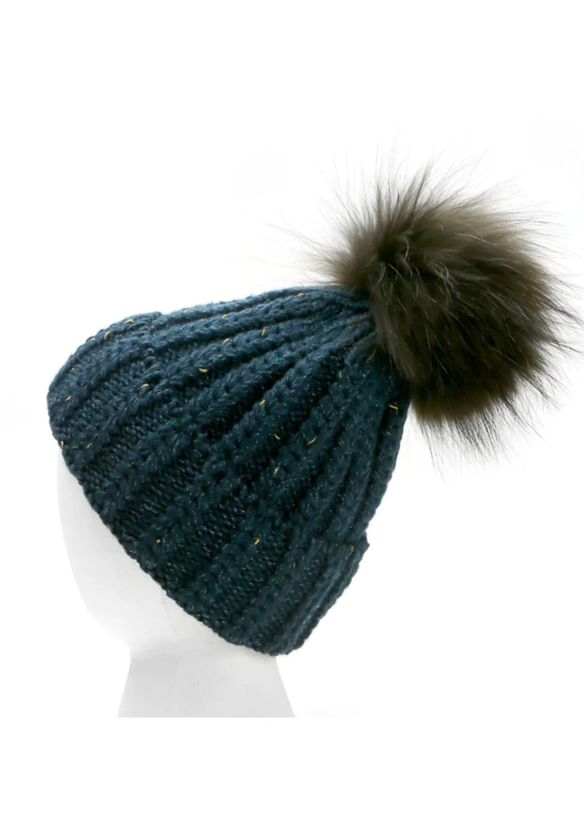 Real Fur Dark Teal "The Colorado" Hat
