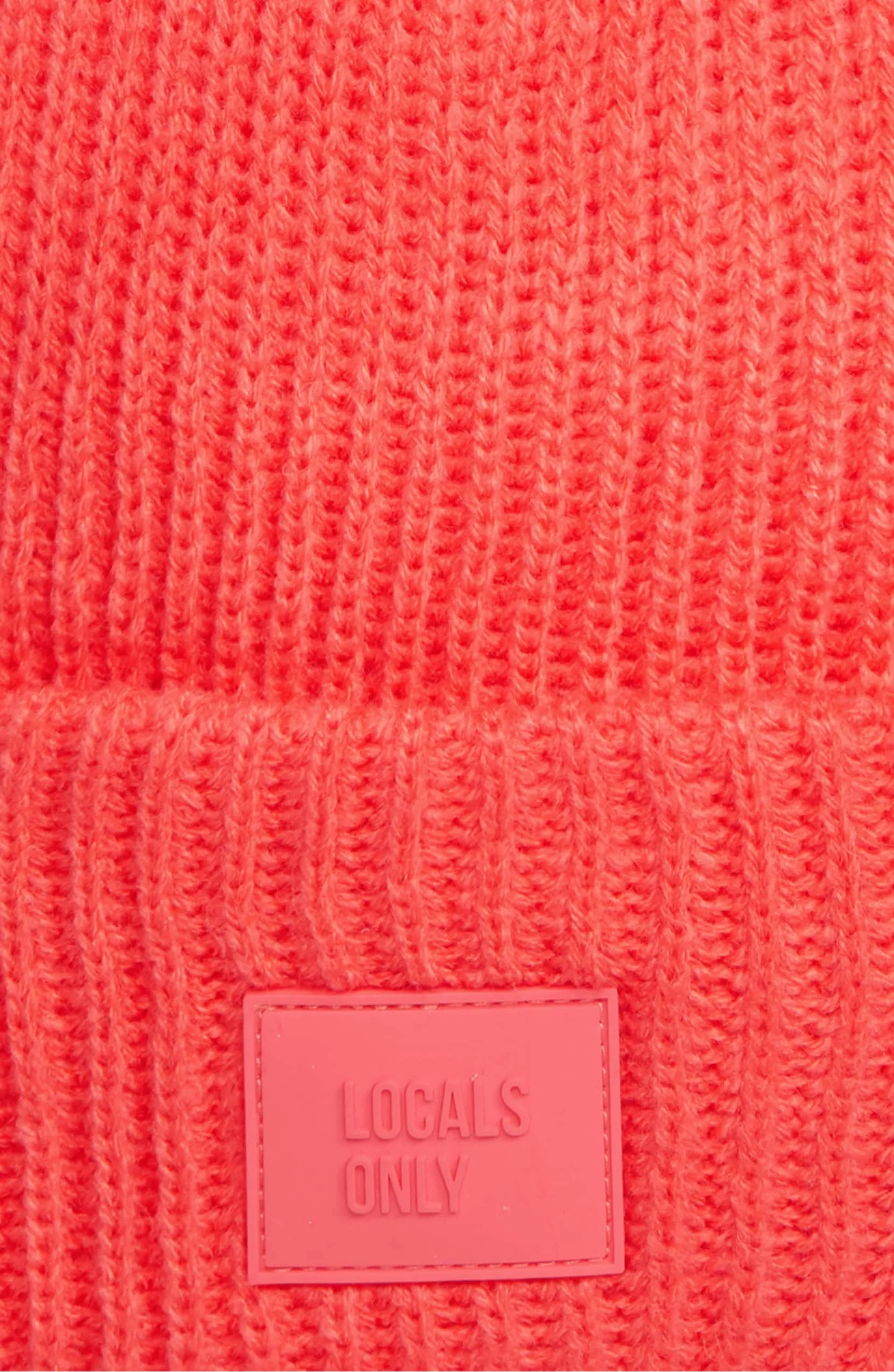 Ribbed Beanie Hat - Strawberry